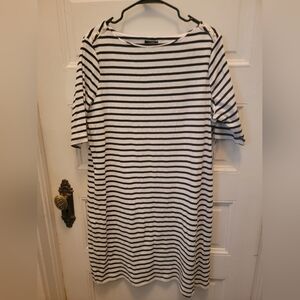 Striped Black and White Dress XL NWT